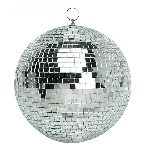 Silver Mirror Disco Ball – Hanging DJ Party Decor