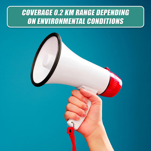 Audio Megaphone 25Watt Bull Horn with Siren