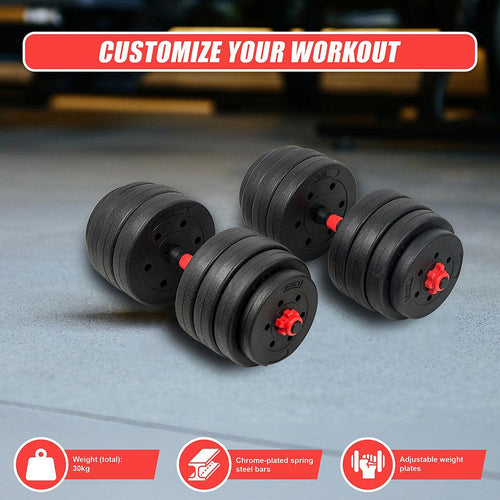 Adjustable Dumbbell Weights Set - 30kg 