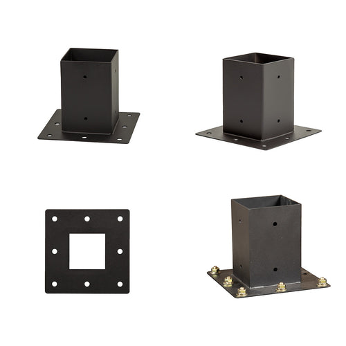 DIY Pergola Kit – Double with Black Screens Set with Brackets