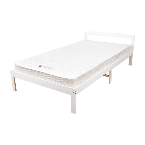 Natural Wooden Bed Frame Home Furniture - King Single