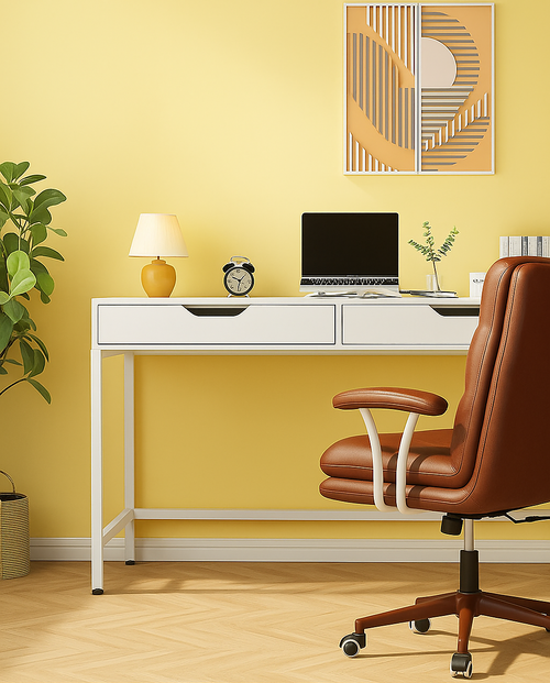 White Computer Desk PC Laptop Table Gaming Desk Home Office Study Furniture