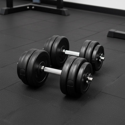 30KG Adjustable Dumbbell Set – Compact Weights for Strength Training