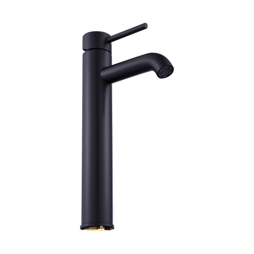 Tall Basin Mixer Tap Faucet - Kitchen Laundry Bathroom Sink in Black