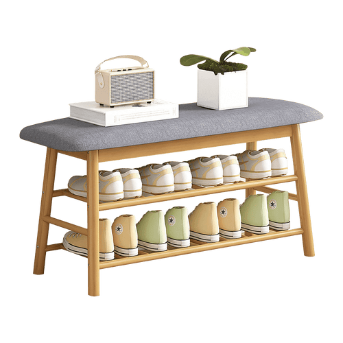 Shoe Stool Storage Rack Cabinet Multifunctional Space Saving