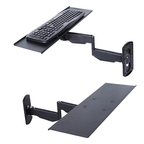 Wall Mount Keyboard Tray – Adjustable Folding Arm Workstation for Home & Office