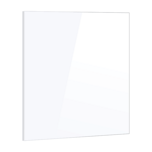 Toughened 90 x 70cm White Glass Kitchen Splashback – Modern Heat-Resistant Design for Homes