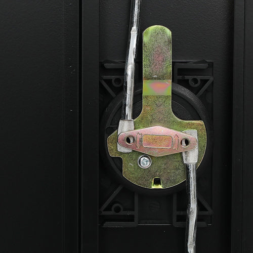 Two-Door Metal Locker - Black without Legs