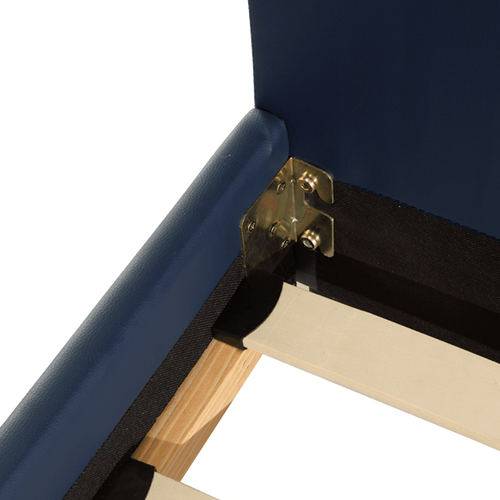 Single Bed Frame Blue PU Leather