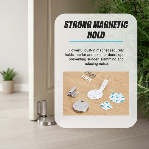Zinc Alloy Door Stop Brushed Nickel Anti-Collision Wall Protector