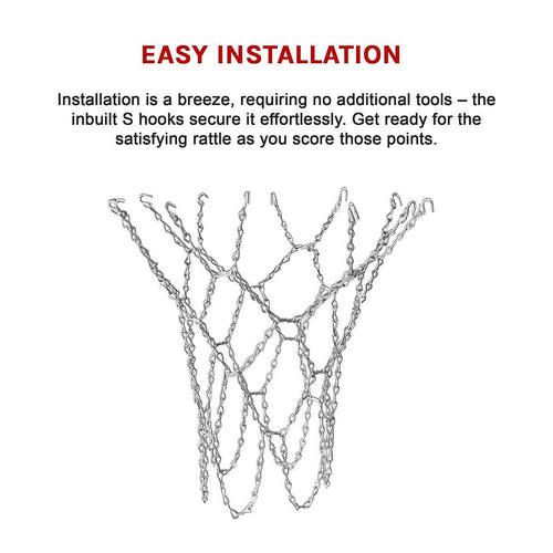 Heavy Duty Metal Pro Basketball Net Highly Durable Chain