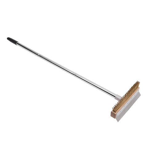 Stainless Steel Pizza Oven Brush Scraper 120cm Ash Broom