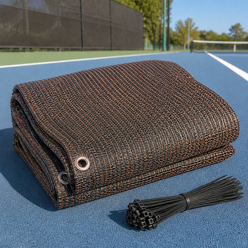 Fence Privacy Screen – 15mx2m Coffee HDPE Mesh Windscreen