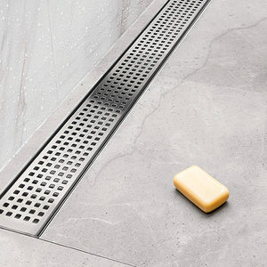 120cm Bathroom Shower Stainless Steel Grate Drain w/ Centre outlet Floor Waste