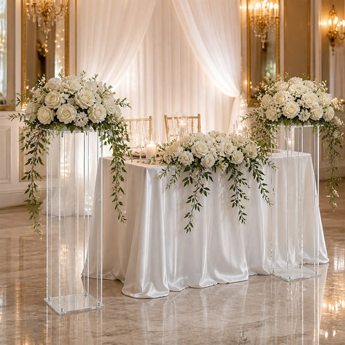 2 Pack 80cm Acrylic Flower Stand Wedding Display Centrepiece