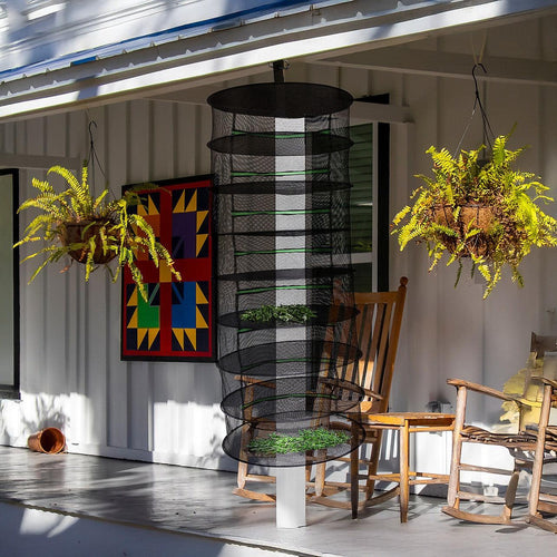 Herb Drying Rack Net 8 Layer Dryer Mesh Hanging Dryer Rack Zipper Dry Rack