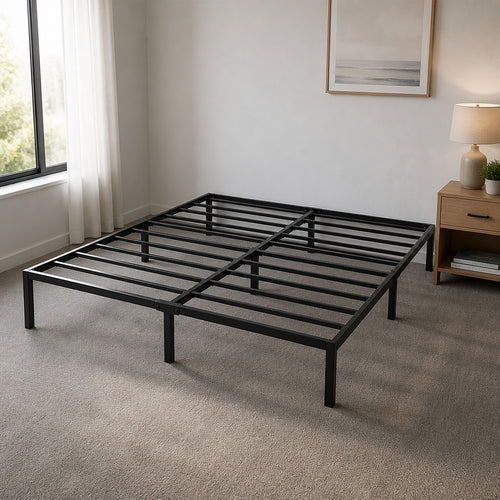 King Heavy-Duty Steel Bed Frame Base for Australian Mattresses
