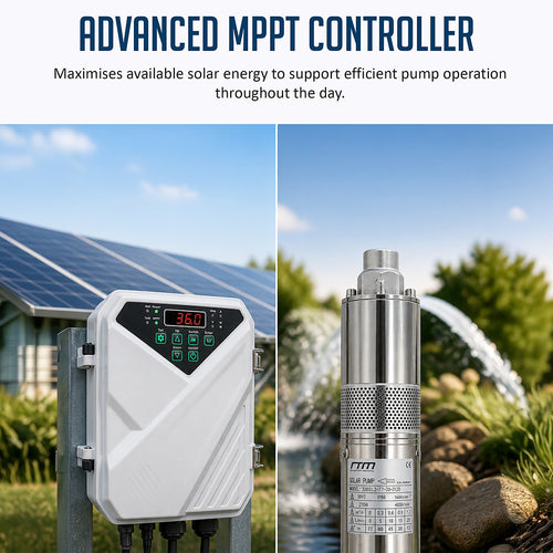 210W Solar Bore Pump 36V DC Submersible Well Pump 77m Head