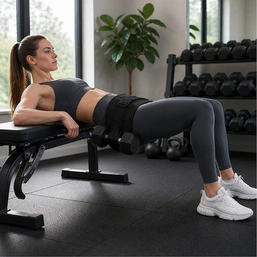 Hip Thrust Belt for Dumbbells & Kettlebells Glute Workout