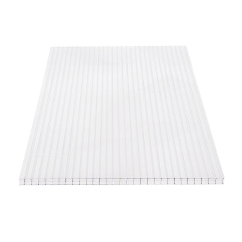 Polycarbonate Roofing Sheets Clear – UV Resistant Corrugated Roof Panels 105x210x1cm (5 Pack Bulk Pack)