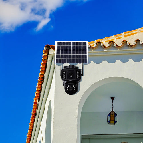 9MP Wireless Solar Security Camera – WIFI Outdoor Battery PTZ CCTV System for Home & Property