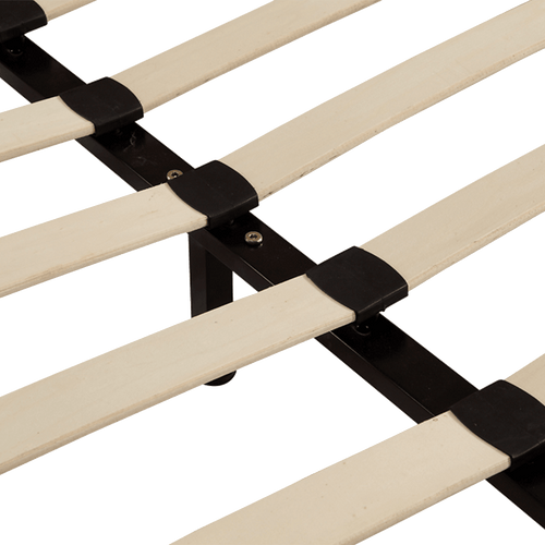 Double Bed Frame Black PU Leather