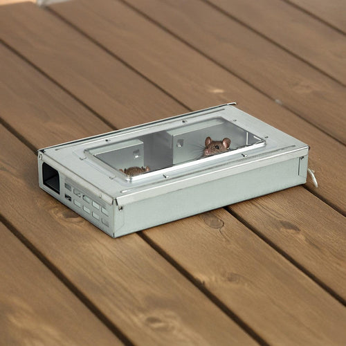 5x Humane Mice Trap Reusable Safe Catching Metal Mouse Multi Live Catcher