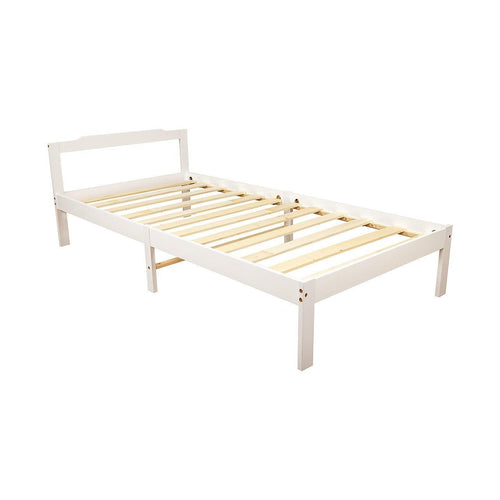 Natural Wooden Bed Frame Home Furniture - Single