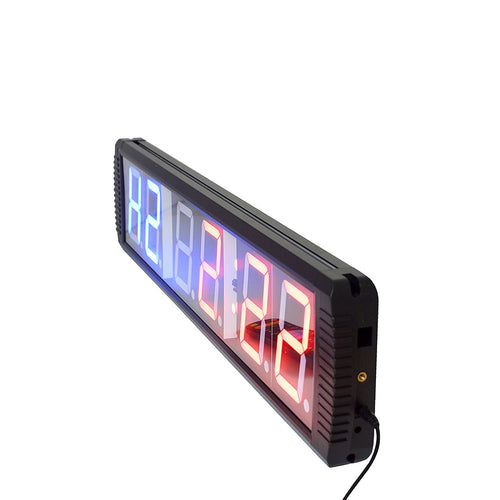 Gym Timer Clock with 6-Digit LED Display and Interval Modes