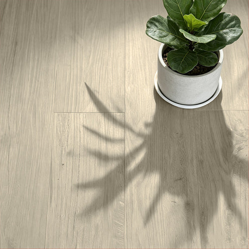 Self Adhesive Vinyl Floor Tiles Peel & Stick Flooring Light Grey Oak 16 Pack 2.3m²