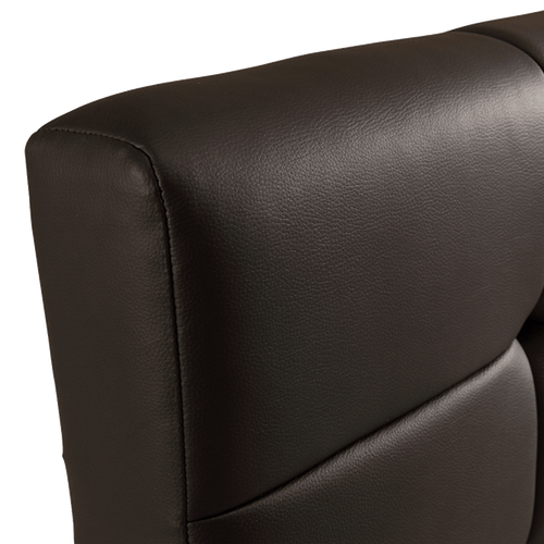 Double Black PU Leather Deluxe Bed Frame