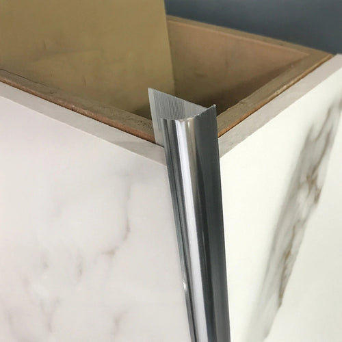 10 x Tile Trim Heavy Duty Round Edge Polished Aluminium  10mm 