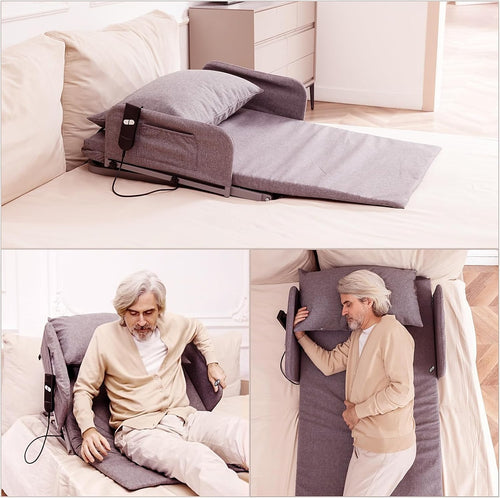 Electric Adjustable Bed Backrest – Power-Lift Support with Remote for Relaxed Sitting & Comfort