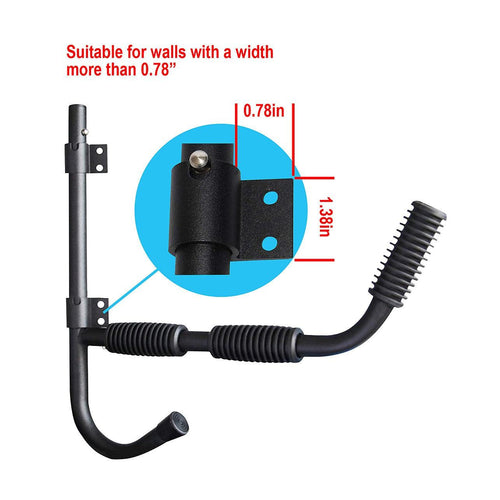 Kayak Canoe Wall-Mounted Rack Storage Brackets Swivel Sports Design 