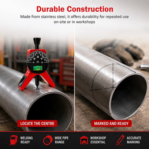 Pipe Centre Finder 38–152mm Magnetic Y Shape Tool