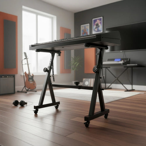 Z-Style Keyboard Stand – Heavy Duty Adjustable Piano Stand for Digital & Portable Keyboards