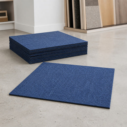 5m² Blue Carpet Tiles Set – Commercial & Home Flooring for Office, Retail & Living Areas