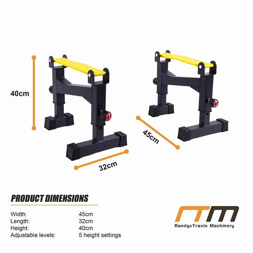 2x Deadlift Sling Racks Barbell Jack Squat Wedge Lifting Aid