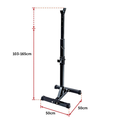 Adjustable Squat Rack Barbell Bench Press Stands Pair