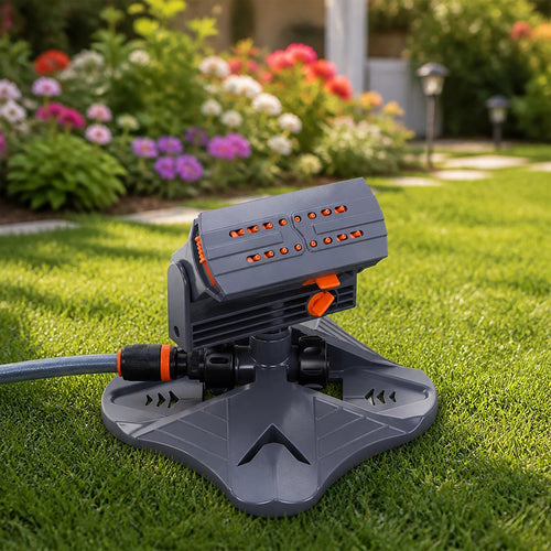 Garden Rotary Sprinkler 3 Arm 360° Adjustable Lawn Watering System