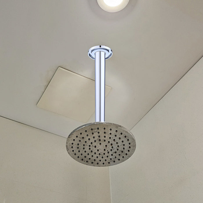 Shower Head Arm Wall Connector Round Bathroom Rainforest ShowerHead