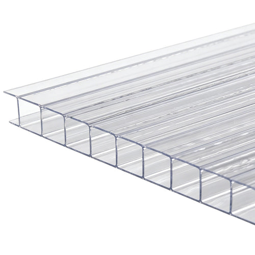 Polycarbonate Roofing Sheets Clear – UV Resistant Corrugated Roof Panels 610x1220mm (12 Pack Bulk Pack)