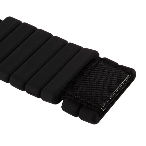 2-Piece Ankle & Wrist Weights – 1kg Pair Adjustable Workout Bangles (Black)