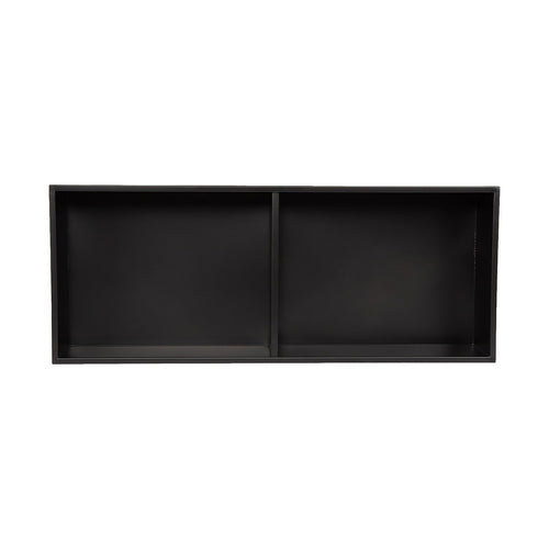 70cm Black Recessed Shower Niche Shelf 304 Stainless Steel No Tile Bathroom Wall Insert