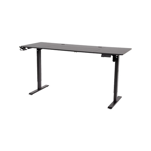 160cm Electric Standing Desk – Height Adjustable Sit Stand Office Table in Black Finish