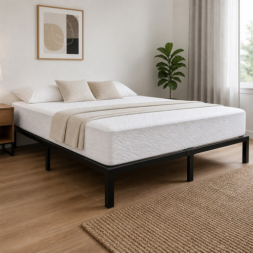 King Heavy-Duty Steel Bed Frame Base for Australian Mattresses