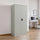 Double-Door Metal Cabinet with 4 Shelves – Office, Garage, or Home Storage in Grey without Legs