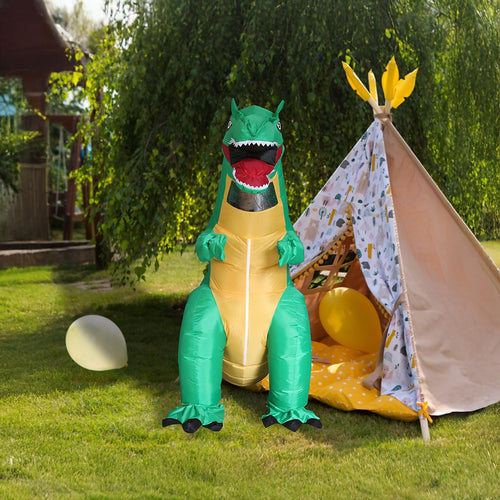 T-Rex Fancy Dress Inflatable Suit -Fan Operated Costume