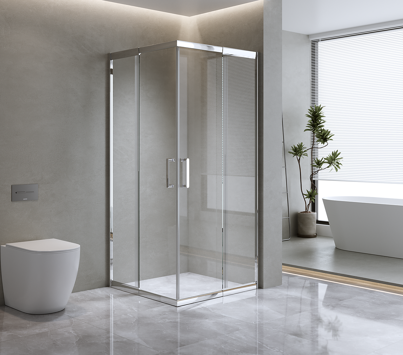 Operable Shower Screen Adjustable 100x110cm Sliding Glass Shower Screen | Shower Handle Style ...