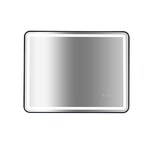 Rectangular Mirror LED Anti-Fog Illuminated Bathroom Living Room - 90 x 70cm
